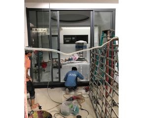 Nhôm Xingfa lùa treo