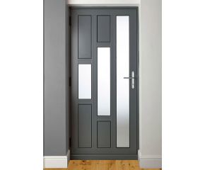 Cửa đi 1 cánh chia ô