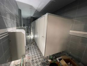 Thi công vách ngăn tấm composite phòng tắm và nhà vệ sinh Công ty Cơ Khí Nam Phát